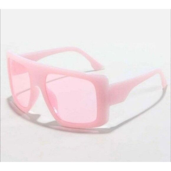 Ladies Pink Oversized Sunglasses